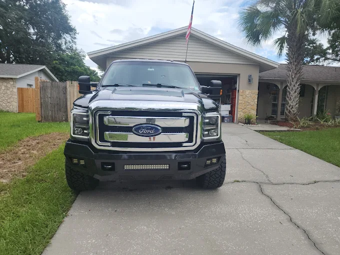 Lifted black Ford F-250 Super Duty detailed at Images Auto Spa Altamonte Springs