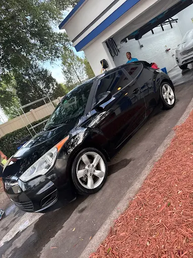 Black Hyundai Veloster after detail at Bullseye Auto Spa