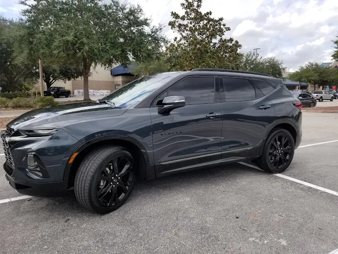 Gray Chevy Blazer after wash at Sparkling Image Car Wash Orlando