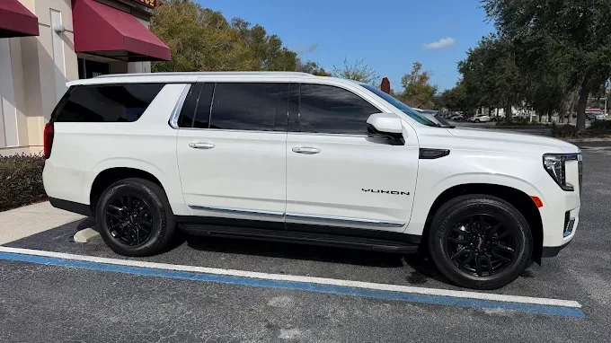 White SUV after cleaning near Octopus Car Wash Plant City
