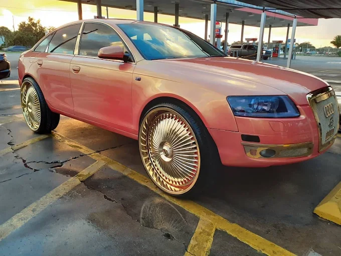 Pink Audi A6 detailed at The Car Wash Hand Wash And Detail Center